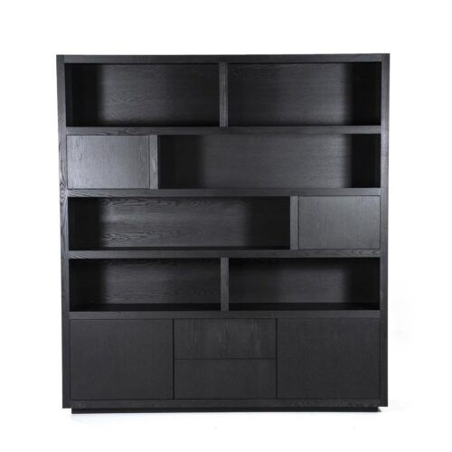 Opbergkast Helsinki Eikenhout 200 x 220 cm - Zwart - Afbeelding 19
