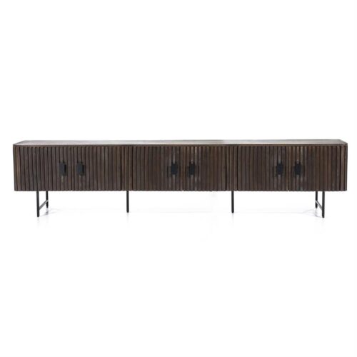 TV-meubel Remi Mangohout en Metaal 250cm - Bruin - Afbeelding 5