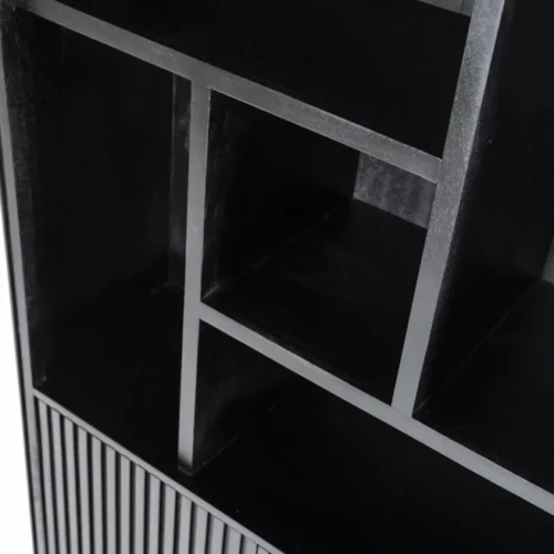 Boekenkast Remi Mangohout en Metaal 200 x 96 cm - Zwart - Afbeelding 16
