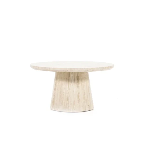 Ronde Salontafel Aime Travertin 70 x 38 cm - Afbeelding 9