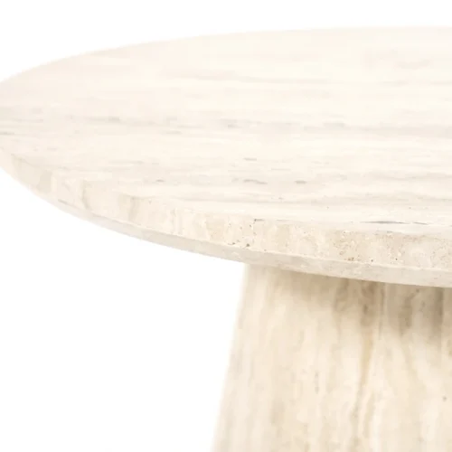 Ronde Salontafel Aime Travertin 70 x 38 cm - Afbeelding 10