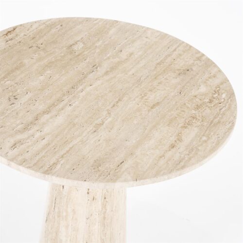 Ronde Bistrotafel Aime Travertin 70 x 75 cm - Afbeelding 15