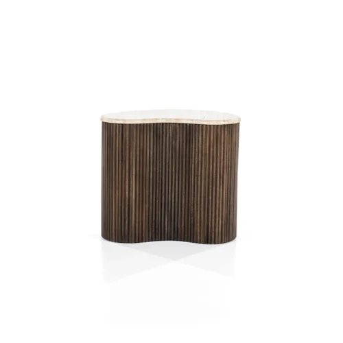 Bijzettafel Mari Mangohout en Travertin 50 x 33 cm - Afbeelding 21