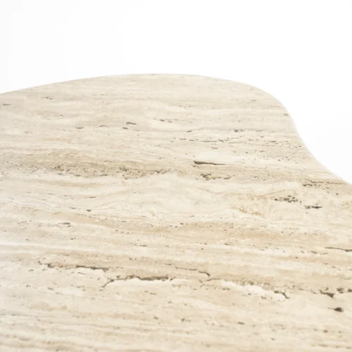 Salontafel Mari Mangohout en Travertin 83 x 72 cm - Afbeelding 20