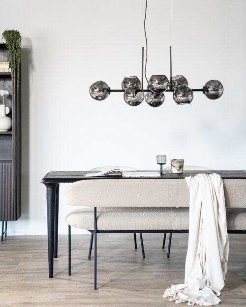 Eettafel Jiska Mangohout Zwart - 250cm - Afbeelding 11