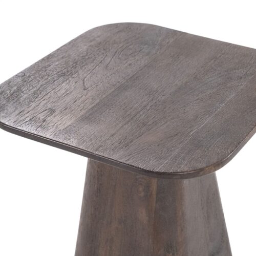 Vierkante Bijzettafel Aron Mangohout - Bruin 40 cm - Afbeelding 11
