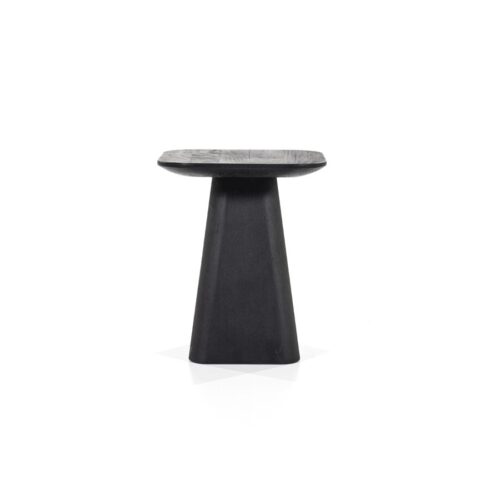 Vierkante Bijzettafel Aron Mangohout - Zwart 40 cm - Afbeelding 12