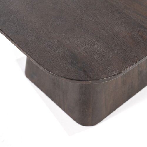 Vierkante Bijzettafel Aron Mangohout - Bruin 60 cm - Afbeelding 12