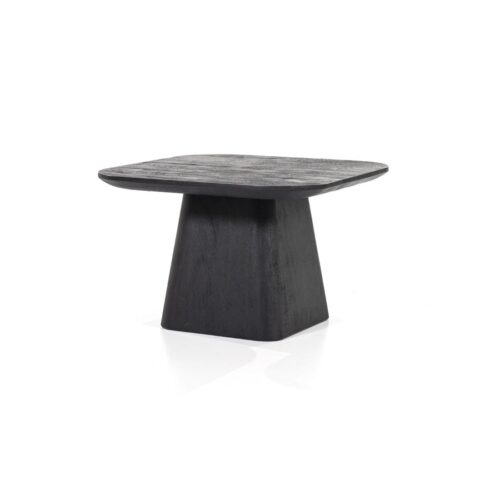 Vierkante Bijzettafel Aron Mangohout - Zwart 60 cm - Afbeelding 8