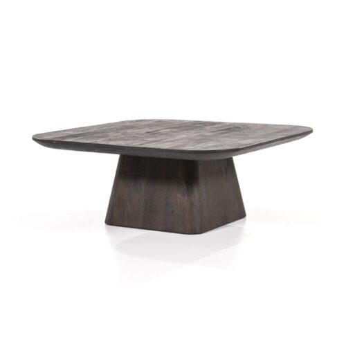 Vierkante Salontafel Aron Mangohout - Bruin 80 cm - Afbeelding 15