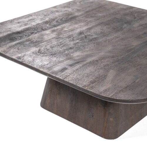 Vierkante Salontafel Aron Mangohout - Bruin 80 cm - Afbeelding 17