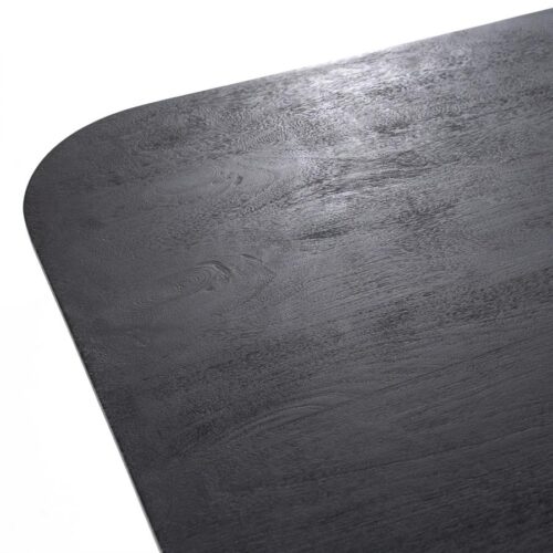 Vierkante Eettafel Aron Mangohout Zwart - 150cm - Afbeelding 11