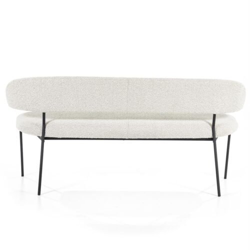 Eetkamerbank Luka Bouclé - Beige - Afbeelding 8