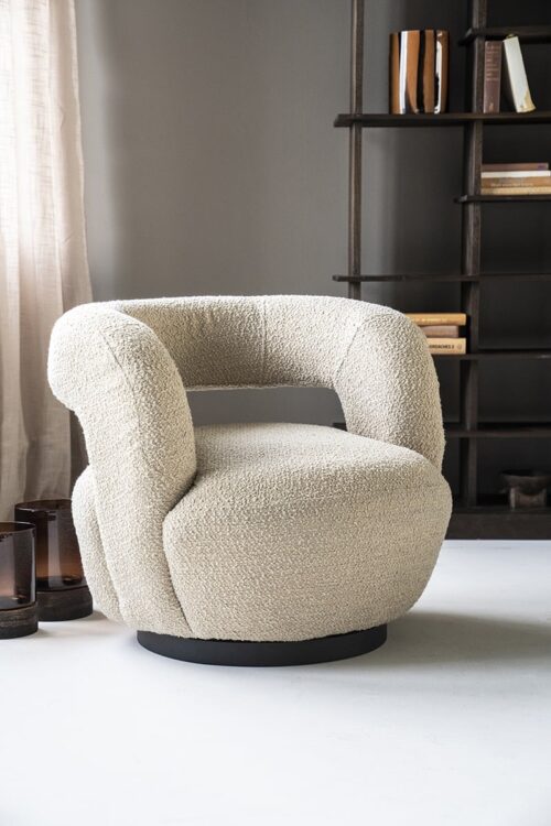 Fauteuil Sharon Bouclé - Zand - Afbeelding 24
