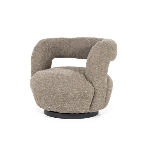 Fauteuil Sharon Bouclé - Bruin - Afbeelding 9