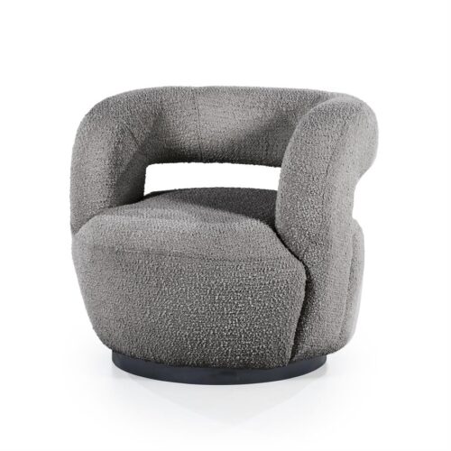 Fauteuil Sharon Bouclé - Grijs - Afbeelding 3