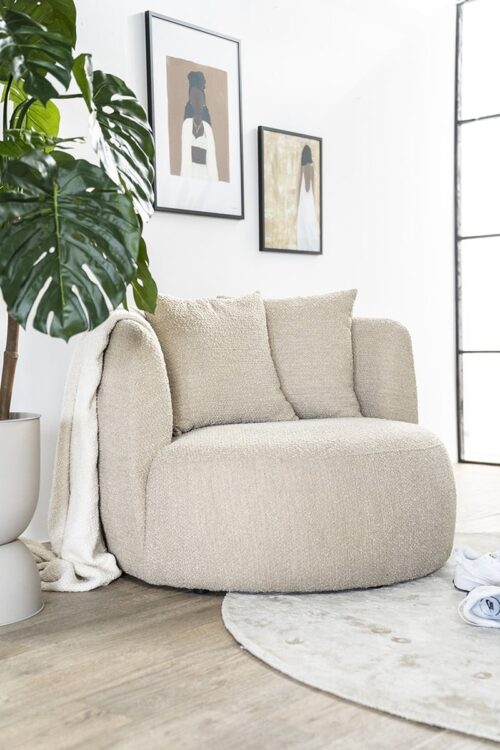 Fauteuil Louis Bouclé - Zand - Afbeelding 24