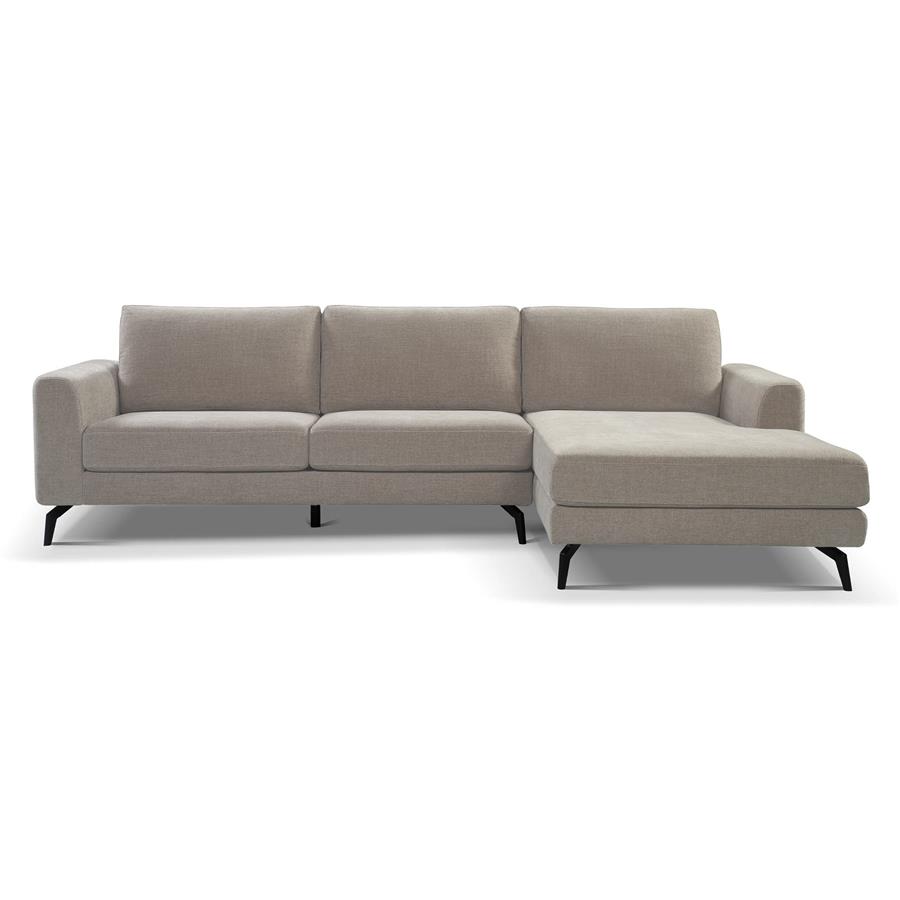 2,5-zits Lounge/Hoekbank Highlands - Grijs (Lounge Rechts)