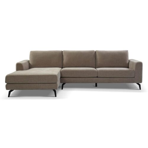 2,5-zits Lounge/Hoekbank Highlands - Lichtbruin (Lounge Links)