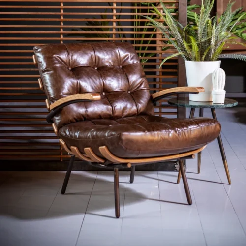 Fauteuil Bastiaan - Cognac java leder - Afbeelding 68