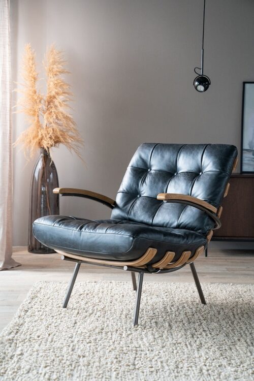 Fauteuil Bastiaan - Cognac java leder - Afbeelding 69