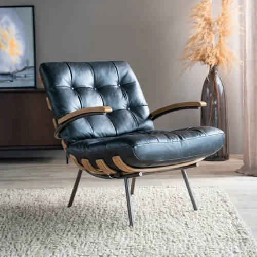 Fauteuil Bastiaan - Cognac java leder - Afbeelding 76