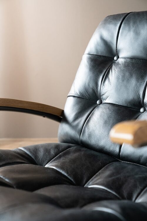 Fauteuil Bastiaan - Zwart java leder - Afbeelding 25