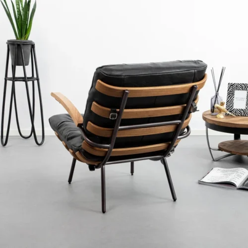 Fauteuil Bastiaan - Cognac java leder - Afbeelding 81