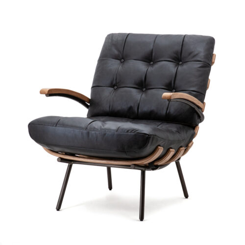 Fauteuil Bastiaan - Zwart java leder - Afbeelding 36