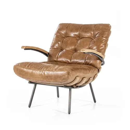 Fauteuil Bastiaan - Cognac java leder - Afbeelding 60