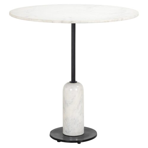 Ronde Bistrotafel Jagger Marmer  Ø76 cm - Wit