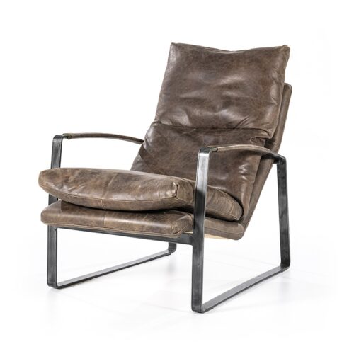 Fauteuil Lex - Donkerbruin vintage leer - Afbeelding 22