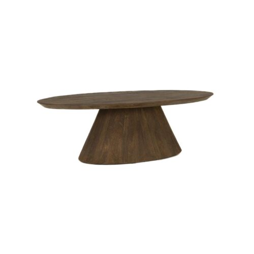 Ovale Salontafel Premana Mangohout 135 x 75cm - Bruin