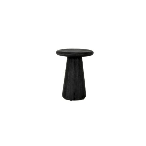 Ronde Bijzettafel Asti Mangohout -  Zwart