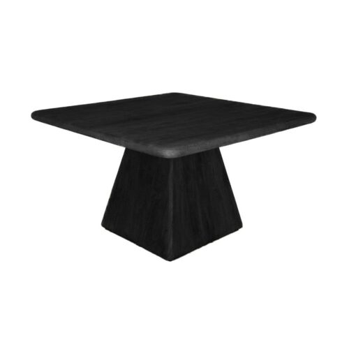 Vierkante Eettafel Asti Mangohout kleur Zwart