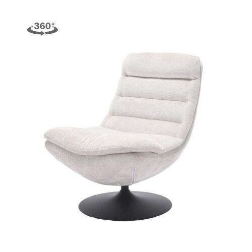 Draaifauteuil Marano Chenille - Wit