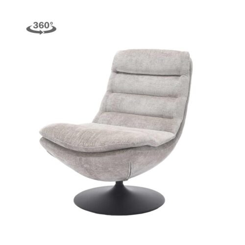 Draaifauteuil Marano Chenille - Grijs