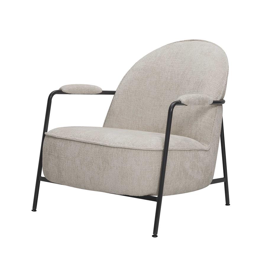 Fauteuil Amelia Chenille kleur Beige
