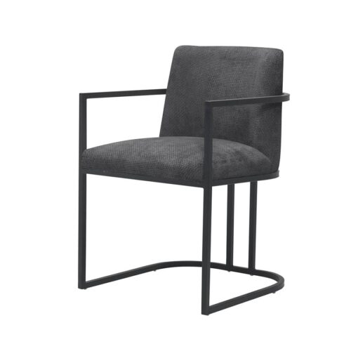 Eetkamerstoel Archi met armleuning - Graphite