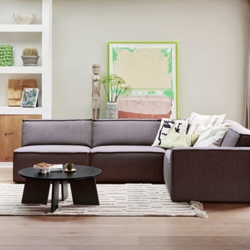 Ronde Salontafel Fries Eiken 90cm - Afbeelding 2