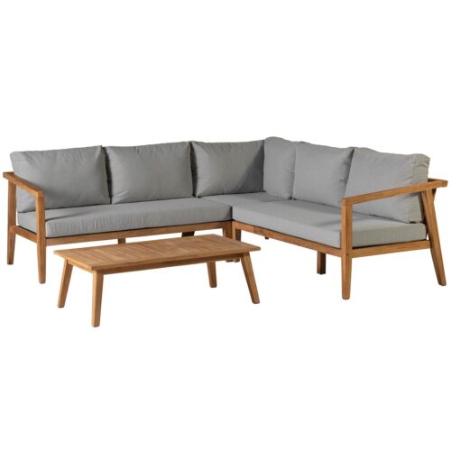 Hoek Loungeset Lucca Teakhout