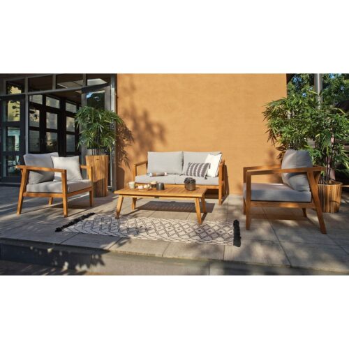 Lucca coffee tuinset teak incl kussens - Afbeelding 3
