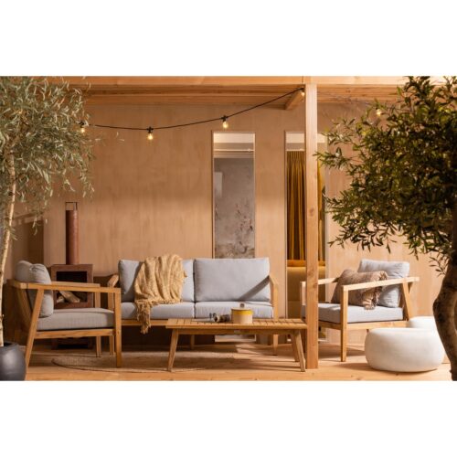 Lucca coffee tuinset teak incl kussens - Afbeelding 2