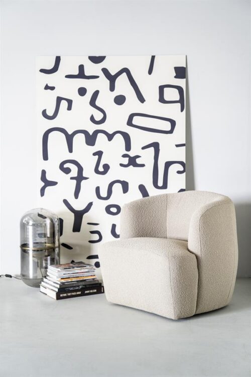 Fauteuil Charlotte Bouclé Taupe - Afbeelding 28