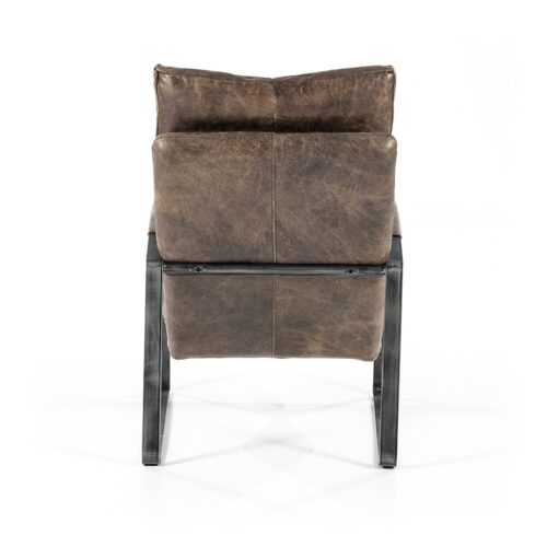 Fauteuil Lex - Donkerbruin vintage leer - Afbeelding 21