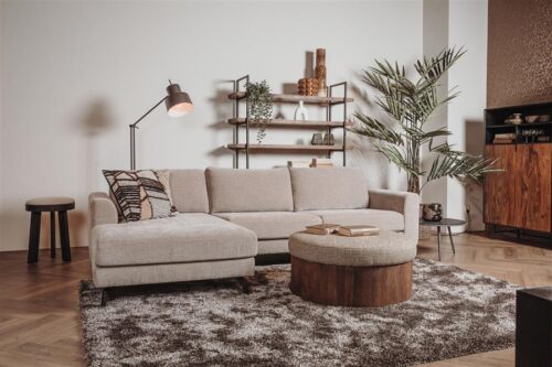 2,5-zits Lounge/Hoekbank Highlands - Lichtbruin (Lounge Links) - Afbeelding 2