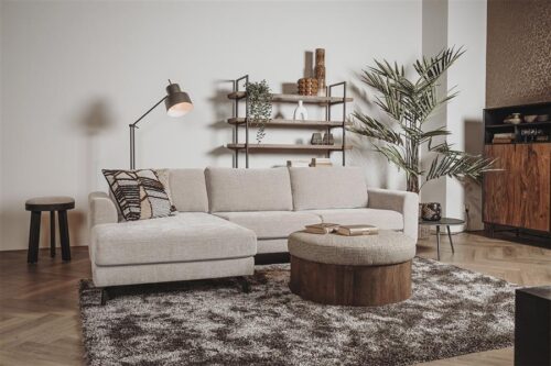 2,5-zits Lounge/Hoekbank Highlands - Grijs (Lounge Links) - Afbeelding 2