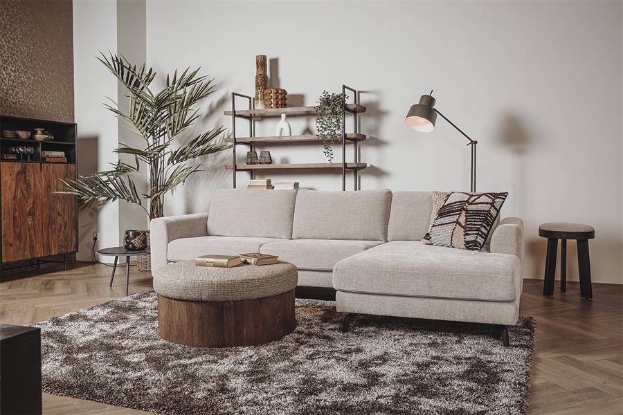 2,5-zits Lounge/Hoekbank Highlands - Grijs (Lounge Rechts) - Afbeelding 2