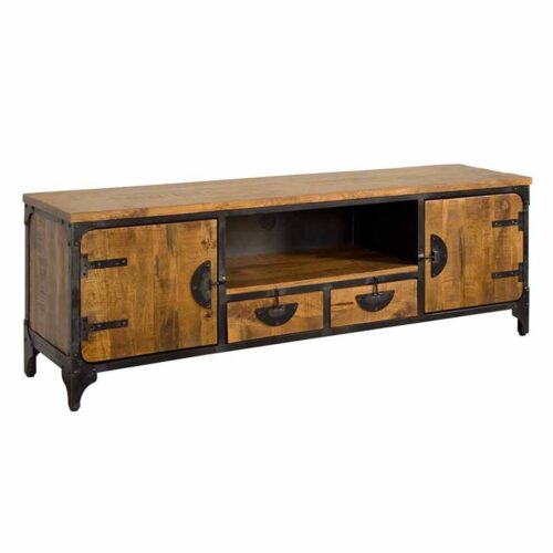 TV-meubel Basto 180 cm Mangohout - Afbeelding 4