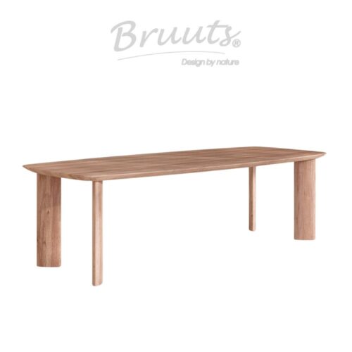 Deens Ovaal Verjongde Rand - Matt Lacquer - Blokpoot Hout Eclipse - Matt Laquer